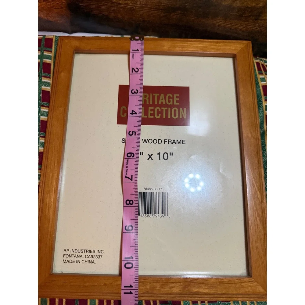 Heritage Collection Solid Wood Picture Frame 8x10 Natural Honey Oak Finish